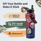 40 oz Insulated Water Bottle with Straw (Cold for 48 Hrs), Stainless Steel Triple Wall Vacuum Sports Water Jug, Leakproof Hydro Cup Flask with Paracord Handle & Straw Spout Lids & DIY Stickers