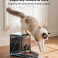 oneisall Automatic Cat Feeder for Large Kibble and Snacks, 12 Cups/3L Timed Pet Feeder for Cats Indoor, Programmable Dry Food Dispenser (Black)