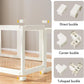 Acrylic Dog Playpen-Clear Dog Play Pen Indoor for Puppy-24”H 10Panels Transparent Pet Fence for Small Animals Rabbit Cat Ferret Whelping Crate Enclosure Cage Kennel with Easy Assembly