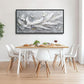 Quorin Feather Dove Bird Large Wall Art White Gray Holy Wings Pictures Peaceful Birds Flying Wall Decor Canvas Print Painting Artwork for Bathroom Living Room Bedroom 60L x 30W