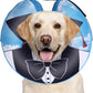 CuteBone Inflatable Dog Neck Donut with Removable Soft Fleece Covers for Small/Medium/Large Dogs and Cats After Surgery GWB13XL