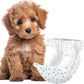 IMMCUTE Female Dog Diapers 30 Count,Super Absorbent Disposable Dog Diapers Female with Flash Dry & Leakproof, Doggie Diapers for Heat Cycle,Excitable Urination (X-Small)