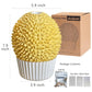 Catnip Feeder and Self Grooming Toys - Cat Face Scratcher, Wall Corner Massage Comb for Indoor Cats (yellow)