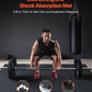 VEVOR 0.56 Inch Thick Gym Floor Tiles, 6 Tiles Rubber Top with EVA Foam, 25" x 25" Gym Flooring Workout Mats with 25 sq.ft Coverage, Interlocking Puzzle Gym Mats for Gym, Home, Garage, Black & Blue