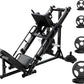 RitFit Adjustable Leg Press and Hack Squat Machine with Weight Plate Set, Professional Home Gym Equipment with Linear Bearings, Specialized for Complete Lower Body Workouts and Weight Storage Posts