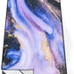 QIYI Large Yoga Mat Towel with Corner Pockets, Non Slip Sweat Absorbent Hot Yoga Towels, Soft Yoga Blankets with Travel Bag, Skidless Mat Cover for Workout, Gym, Fitness - 74"x26", Purple & Pink Grain