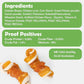 MON2SUN 2.5" Rawhide Free Dog Treats with Mixed Vegetables, Chicken Wrapped Mini Knot Bones for Small Dogs, Healthy Snacks for Balanced Nutrition, 21.2oz