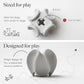 LAY LO Treat Dispensing Dog Toy – Natural Rubber Topple Toy for Chewing, Enrichment & Mental Stimulation | Dog Treat Dispenser Puzzle | Dishwasher Safe | Includes Live Trainer Support