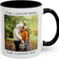 Personalized Coffee Mug – Custom Photo, Text, or Logo Ceramic Mug Tea Cup | Taza Personalizada with Picture or Message | Customized Gift Idea for Men & Women, Mom, Dad, Friends - White/Black | 11oz