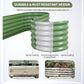 Galvanized Raised Garden Bed Outdoor- Raised Beds for Gardening| Metal Planter Box, Steel Raised Garden Bed Kit with Safety Edging and Gloves for Vegetables, Flower, Herbs (6x2x1.4FT, Green)