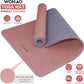 Extra Thick 8mm Yoga Mat, 72"x28" Non Slip Exercise Mat, Reversible 2-Sided Dual Color Premium POE Material, with Carrying Strap for Yoga, Pilates, Home Gym
