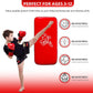 3-in-1 Boxing Pads and Kick Punching Mitts Set, Leather Hand Target Focus Pads, MMA Muay Thai Pads for Kicking Taekwondo Karate Kickboxing, Kids Adults Boxing Training Sparring Gear Equipment