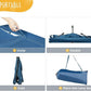Folding Raised Dog Bed, Large Outdoor Elevated Dog Cot, Cooling Chew Proof Pet Cots Bed, Portable, Heavy Duty Up to 160 lbs, Pet Cot for Camping, Home, Dark Blue, 49"x33"x7"