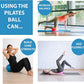 at Home Pilates Kit Featuring Ring, Ball, Band, and Workout Cards. Ultimate at Home Pilates Workout Set..
