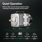 VIVOSUN Air Pump Kit, with 40 W 1110 GPH Commercial Air Pump, 8-Way Splitter, 2 Pcs Air Stones, 25 ft Air Tubing, 2 Pcs Check Valves, for Aquarium, Fish Tank & Hydroponics