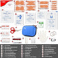 I GO 85 Pieces Hard Shell Mini Compact First Aid Kit, Small Personal Emergency Survival Kit for Travel Hiking Camping Backpacking Hunting Marine Car