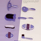 11PCS Horse Grooming Kit Curry Comb Sweat Scraper Horse Bathing Supplies Grooming Tools with Storage Bag Sugar Taro