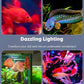 Pawfly 8 Inch 8 W Aquarium Color Enhancement Light for 8" to 15" Fish Tanks, IPX8 Waterproof Aquarium Enhancing LED Light, Brilliant RGB Lights with 7 Single Effects Timer & Adjustable Brightness