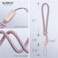 SURPHY 3 Pack Phone Wrist Strap with CellPhone Tether Tab, Cellphone Lanyard, Phone Strap with 2-Color Braided, Wrist Lanyard