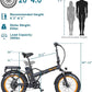 Fat Tire Folding Electric Bike, 48V & 624Wh Lithium Removable Battery, Peak 1100W Brushless Motor, Max Speed 28Mph, M5 Large LCD Display, Suspension, Step-Over/Thru Frame