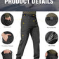 FREE SOLDIER Men's Outdoor Softshell Fleece Lined Cargo Pants Snow Ski Hiking Pants with Belt