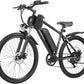 HOVERFLY OUREA 26" Electric Bike for Adults, 750W Peak Motor Mountain Ebike, 20MPH Up to 40 Miles, UL2849 Certified, 7-Speed, Removable Battery, Shock Absorber, Fat Tire Commuter E-Bike