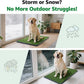 Dog Grass pad with Tray,41”x 26.8” Indoor Dog Potty with 2 Packs Replacement Artificial Fake Grass-5 Packs Disposable Puppy Pads,for Puppy Training Apartment, Outdoor Use