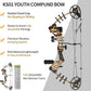 Youth Compound Bow Set 15-45 Lbs for Teens and Beginner, Package with Archery Hunting Equipment, Max Speed 260fps, Adjustable, Right Hand