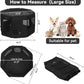 PETSFIT 45.5" Dog Playpen with Dual Zipper Doors –Sturdy Foldable Pet Playpen for Large & Medium Dogs with Removable Mesh Top and Leakproof Bottom