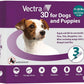 Vectra 3D for Dogs Flea, Tick & Mosquito Treatment & Prevention for Small Dogs (11 – 20 lbs) , 3 month supply