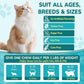 4-IN-1 Flea and Tick Prevention for Cats, 500 Crunchy & Creamy Chews, Cat Flea Treatment, Natural Oral Flea Treatment for Cats, Daily Support for Flea, Immune, Skin & Coat, Gut, Chicken Flavor