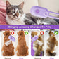 Cat Steam Brush for Shedding, 2025 New 4 in 1 Rechargeable Steam Pet Brushes for Cats & Dogs, Indoor Anti-static Pets Brush for Massage, Cleaning, Shedding & Combing Hair (Purple)