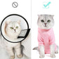 Dotoner Cat Surgery Recovery Suit for Female Male Anti-Licking Pet Surgical Pajamas Long Sleeve Prevent Shedding Cat Spay Recovery Suit&E Collar Alternative Bodysuit for Cats