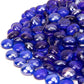 18 LB Fire Glass Beads Fireglass Drops for Gas Fire Pit Fireplace Cobalt Blue Luster Reflective Decorative Glass Gems Rocks Pebbles Stone for Vase Fillers Aquarium Fish Tank Decoration (Cobalt Blue)