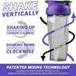 HELIMIX 2.0 Vortex Blender Shaker Bottle Holds upto 28oz | No Blending Ball or Whisk | USA Made | Portable Pre Workout Whey Protein Drink Shaker Cup | Mixes Cocktails Smoothies Shakes | Top Rack Safe