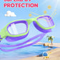 Kids Swim Goggles,Swimming Goggles for Kids 6-14, Anti-Fog UV Protection Pool Glasses for Boys Girls