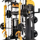 Altas Strength Smith Machine with Lever Arms Pulley Ratio 2:1 Squat Rack Pull Up Bar Upper Body Strength Training Leg Developer Light Commercial Home Gym Strength Training 3061B