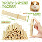 2lb Natural Sweet Bamboo Chew Toys for Small Pets - Organic Molar Sticks with Xylose & Vitamins for Rabbit, Guinea Pig, Hamster - Dental Care & Chewing Entertainment