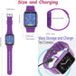 Goodatech 1.69'' Kids Smart Watch for Kids Boys Girls, HD Camera,26 Puzzle Games,Video Music Player,Pedometer,Flashlight,Alarm Clock, Christmas Birthday Gifts for 4-12 Years Children (Purple)