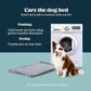 Stoutwool Indestructible Dog Bed - Fluffy Chew Proof Dog Crate Pad - Tough Kennel Pad for Aggressive Chewers - Ideal for Extra Large Breeds & Fits 48-Inch Crate - 47"x29", Charcoal