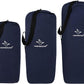 WHITEDUCK Top Load Canvas Folding Duffel Bag, Water Resistant Army Style Shoulder Bag for Men and Women- Gym, Sports, Travel, Hiking, Camping, Backpacking (Small 21" x 36",Blue)