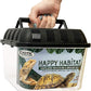 Happy Habitat (Standard) - Ventilated Enclosure & Breeder Box - for Live Feeder Insects, Reptiles, Amphibians & Other Small Pets - Durable Plastic Portable Terrarium
