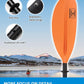 OCEANBROAD Kayak Paddle 86in/218cm, 90.5in/230cm, 95in/241cm Alloy Shaft Kayaking Boating Canoeing Oar with Paddle Leash