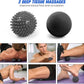 Odoland Foam Roller Set with 360° Trigger Point Massage Roller, Muscle Roller Stick, Y Shaped Handheld Roller, 2 Massage Ball for Leg, Arms, Muscle Myofascial and Deep Tissue Pain Relief, Black