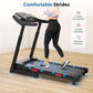 CIIHI Treadmill with Auto Incline - Adjustable Height Handrail 15% Auto Incline Treadmill with 400 lbs Capacity - Foldable Running Machine for Home with APP, Voice Control and Speaker - 8.7 MPH