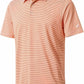 Mens Golf Shirt Moisture Wicking Dry Fit Performance Sport Short Sleeve Striped Golf Polo Shirts for Men