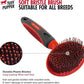 Tuff Pupper Round Bristle Soft Brush for Dogs and Cats | Gentle Grooming for Short or Long Hair | Soft Pin Tool for Sensitive Skin | Detangle & Remove Loose Fur | For Dematting & Detangling Undercoat