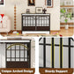 COZPAW 52 Inch Dog Crate Furniture, Extra Large Dog Kennel Indoor for XLarge Breed, Heavy Duty Dog Cage with Double Elegant Arched Doors, Decorate as TV Stand & End Table - White Brown