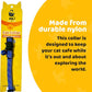BirdsBeSafe® Break Away Cat Collar with Bell, Reflective Thread for Night Visibility, Comfortable Elastic Stretch Cat Collar to Protect Cat from Getting Stuck in The Garden.