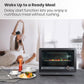 7-in-1 Steam Convection Oven Countertop with Air Fry, Bake, Sous Vide, Ferment, Built-in Recipes | Anti-Scalding, Self Clean, Food-grade Stainless Steel Cavity & Accessories | 1500W (Black)
